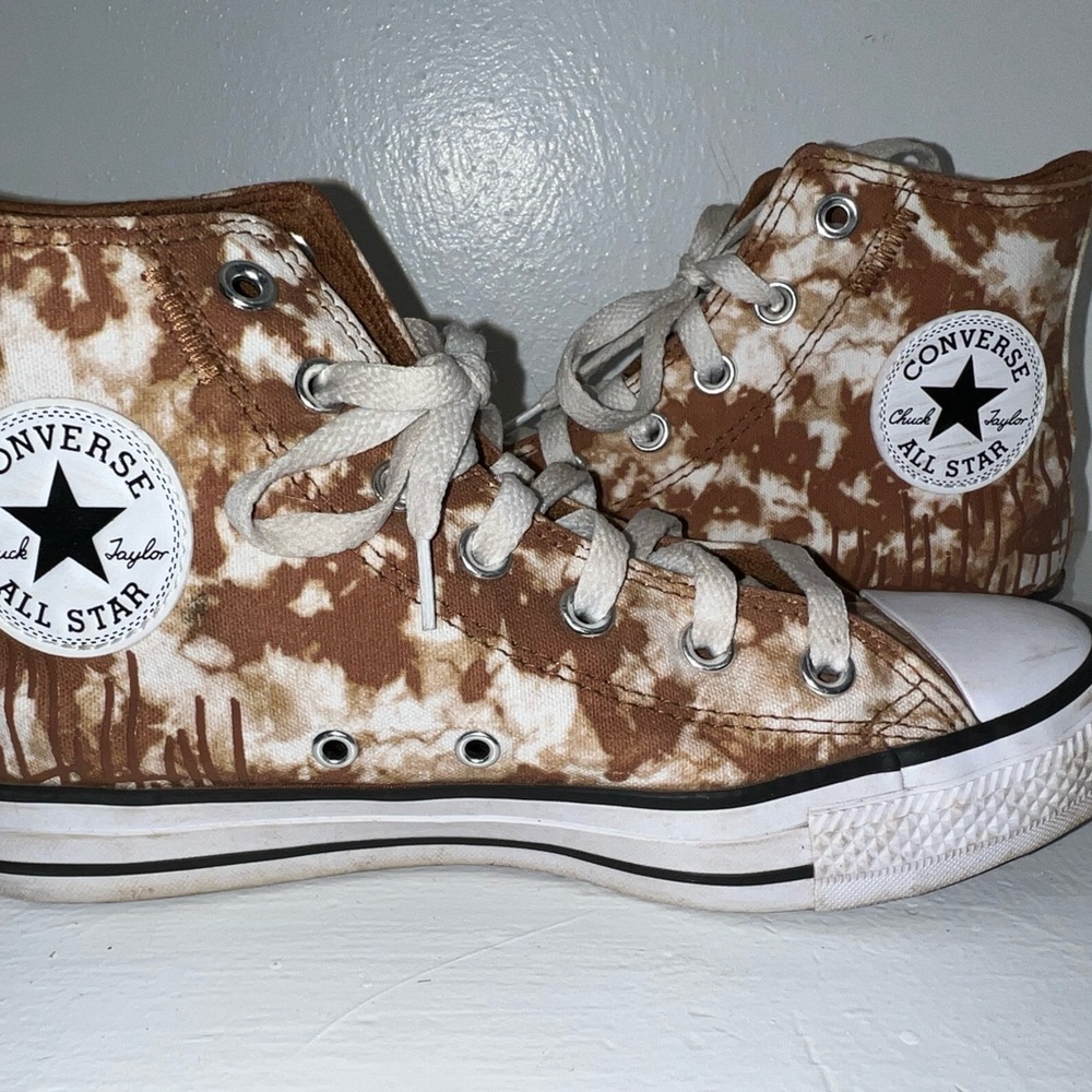 Converse High-Top Sneakers - Brown and White